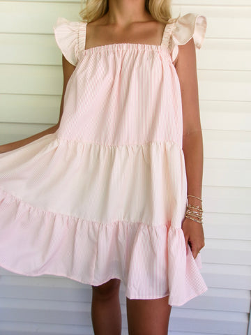 CHARLESTON CHARM SEERSUCKER DRESS