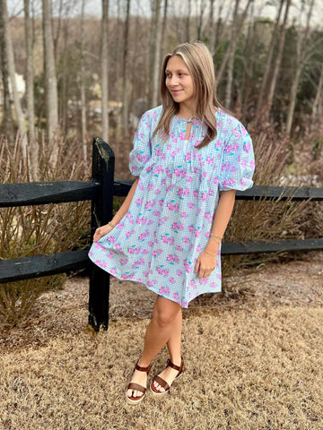 FLORAL MINI DRESS
