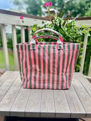 PINK & GREEN: Pool/Beach/Everyday Tote